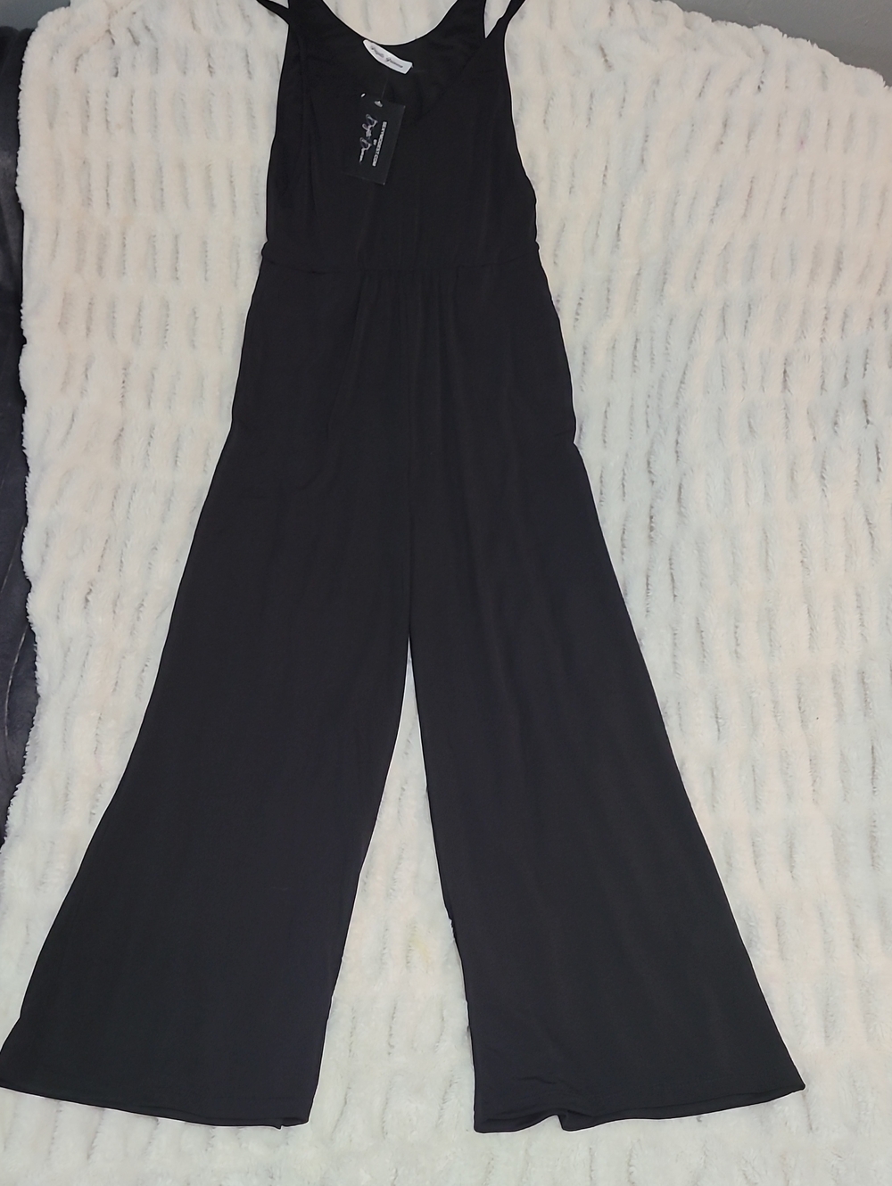 Black Wide-Leg Jumpsuit NEW